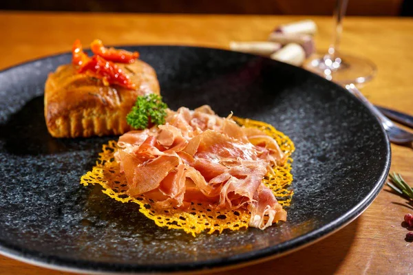 Focaccia com presunto parma