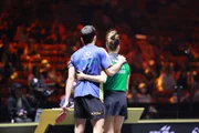 Calderano e Takahashi foram a única dupla não-asiática ainda na semifinal do Smash. Calderano e Takahashi foram a única dupla não-asiática ainda na semifinal do Smash.