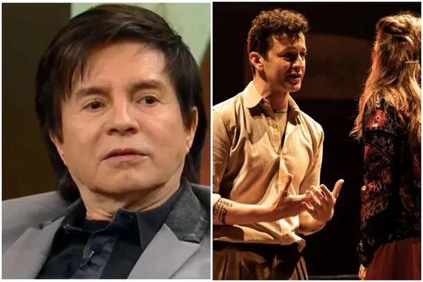 Xororó se emociona com estreia do genro Lucas Lima em peça musical