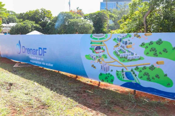 Obras do Drenar DF - Metrópoles