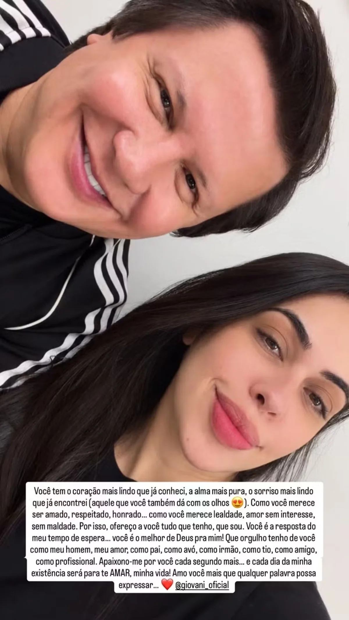 Namorada se declara a Giovani e nega interesse: “Amor sem maldade” - imagem 1 Namorada se declara a Giovani e nega interesse: “Amor sem maldade” - imagem 1