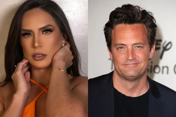 Djidja Cardoso e Matthew Perry - Metrópoles