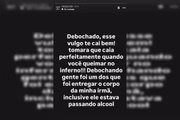 Outra postagem da irmã da vítima