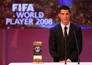 Cristiano Ronaldo na Bola de Ouro em 2008 Cristiano Ronaldo na Bola de Ouro em 2008
