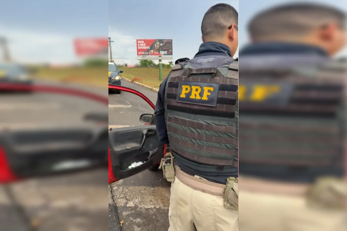 "Corsonha": PRF apreende maconha escondida dentro Corsa na BR-020