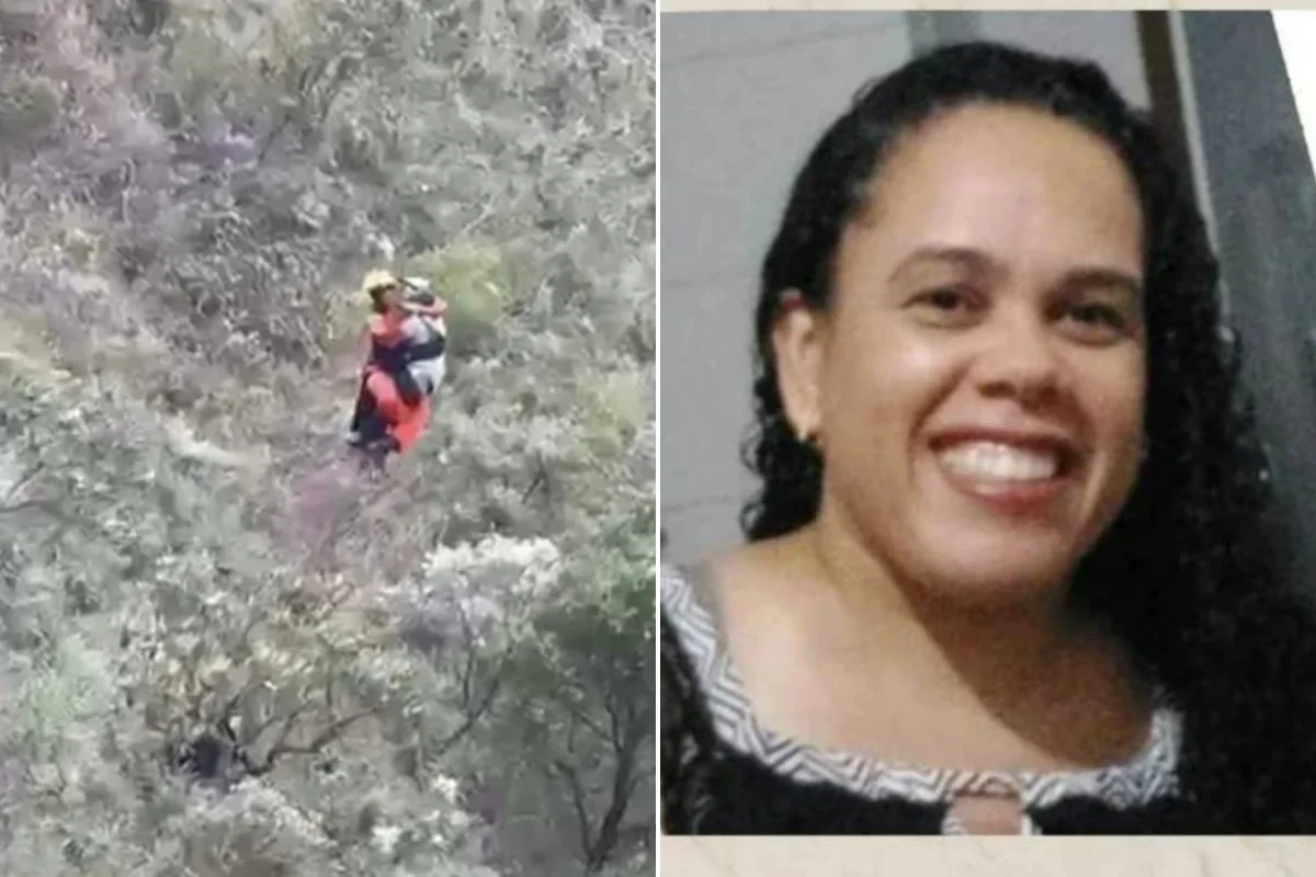Ana Cláudia foi resgatada após 24h em penhasco Ana Cláudia foi resgatada após 24h em penhasco