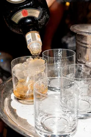 Bebidas servidas aos convidados