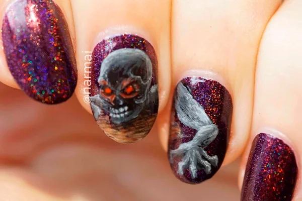 Como fazer unhas estilizadas para o Halloween