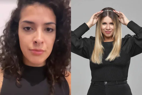 Montagem colorida da humorista Giovana Fagundes e Marília Mendonça - Metrópoles
