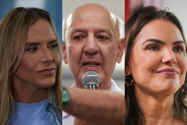Celina, Arruda e Paula Belmonte se esbarram em agenda em Planaltina