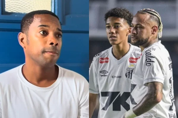 Saiba a reação de Robinho após a agressão de Neymar contra o filho