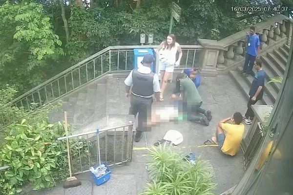 Imagem colorida de turista morto no RJ - Metrópoles