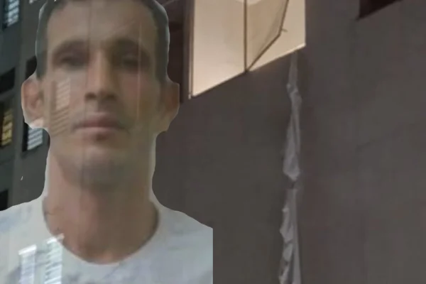 Arte gráfica de homem ao lado de janela, pela qual sai uma corda improvisada, feita com lençóis - Metrópoles