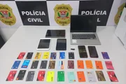 Em um dos endereços, suspeita tentou esconder objetos dentro de ar-condicionado