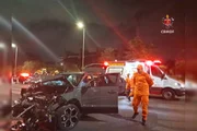 Bombeiros foram acionados para atender o grave acidente