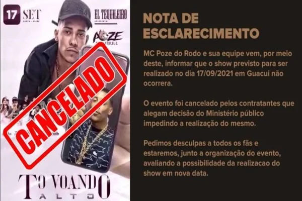 Mais um show de Poze do Rodo é cancelado após ameaças de morte