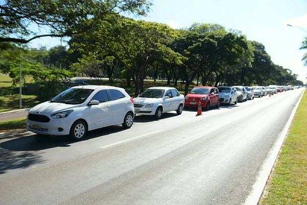 Fluxo de trânsito no DF foi 40% menor do que em domingos normais