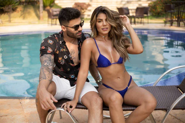 Hariany Almeida e DJ Netto protagonizam cenas quentes em clipe