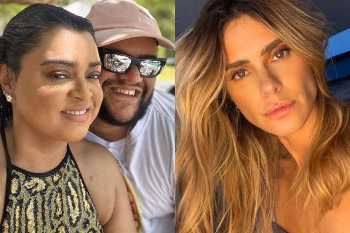Montagem colorida de Gominho, Carolina Dieckmmann e Preta Gil - Metrópoles