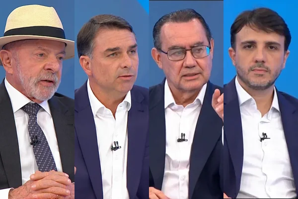 Lula, Flávio Bolsonaro, Augusto Cury e Renan Santos