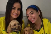 Giovanna Batista Santos e a mãe, Roberta Soares Galiza