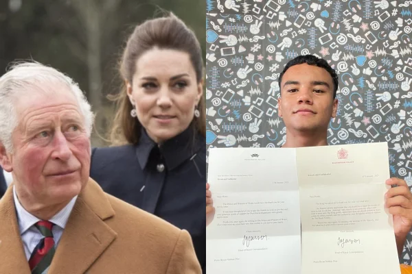 Imagem colorida, Família Real Britânica envia cartas a jovem de MS após ato de empatia - Metrópoles