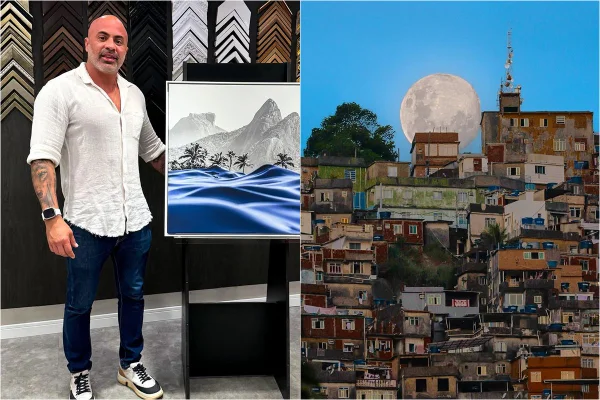 Fake? Fotógrafo conta como fez foto da Lua “tocando” casas na Rocinha
