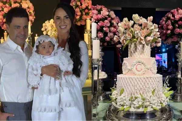 Veja detalhes luxuosos do batizado da filha de Zezé Di Camargo
