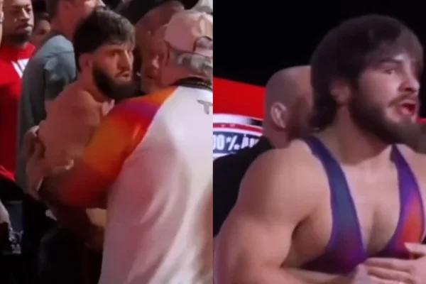 Top-2 do UFC causa briga generalizada durante luta de wrestling