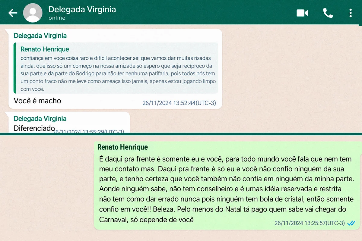 A mulher recebeu vantagens financeiras indevidas em troca de proteção institucional ao investigado A mulher recebeu vantagens financeiras indevidas em troca de proteção institucional ao investigado