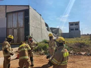 Desabamento de galpão em Ceilândia Desabamento de galpão em Ceilândia