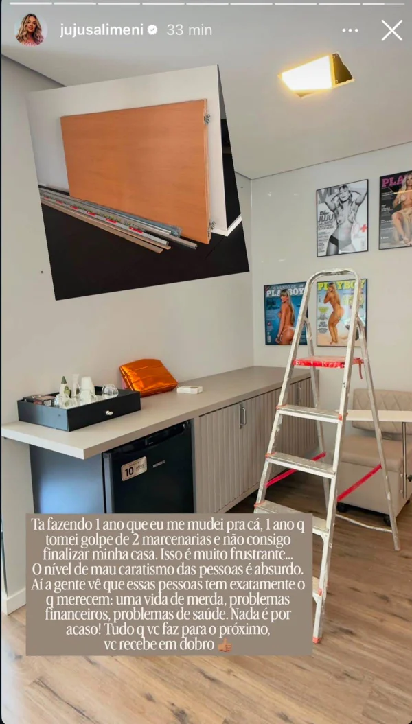 Juju Salimeni desabafa sobre mansão após sofrer golpes: “Frustrante” - destaque galeria Juju Salimeni desabafa sobre mansão após sofrer golpes: “Frustrante” - destaque galeria
