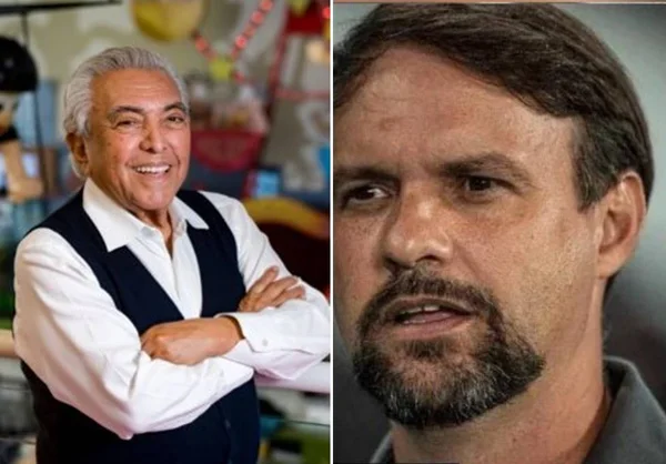 Mauricio de Sousa, criador de Turma da Mônica, e Maurício Souza, novo técnico do Vasco da Gama