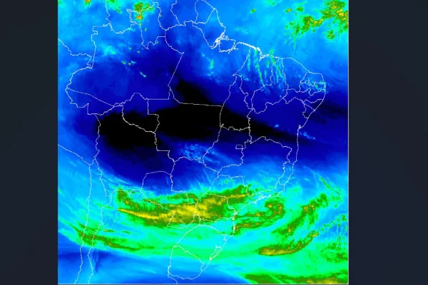 Chegada da frente fria via corredor polar - Metrópoles