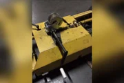 Equipamento em que ex-funcionário sofreu acidente Equipamento em que ex-funcionário sofreu acidente