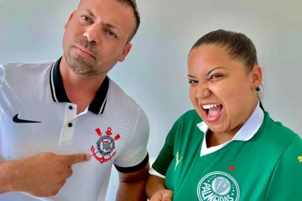 Rafa e Nah, conhecidos como Casal Divertido