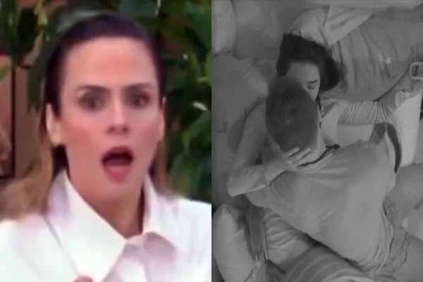 Ana Paula Renault fica chocada com beijo de Jonas e Jordana