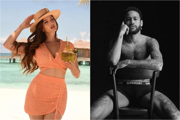 Natalia, ex de Maluma, e Neymar