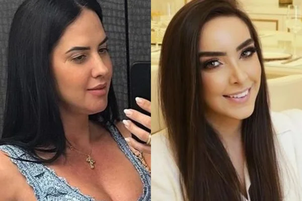 Montagem feita a partir de fotos das redes sociais de Graciele Lacerda e Amabylle - Metrópoles
