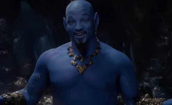 Primeiro trailer de Aladdin mostra Will Smith azul no papel do Gênio
