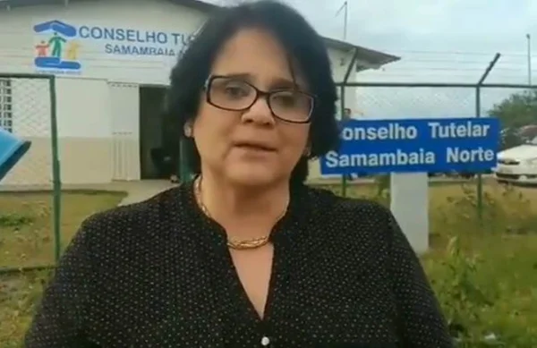 “Estou chocada”, diz Damares em Samambaia, onde Rhuan foi assassinado