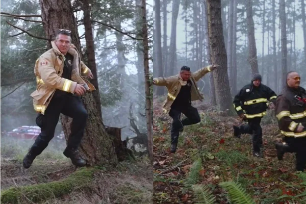 Foto colorida de bombeiros - Metrópoles