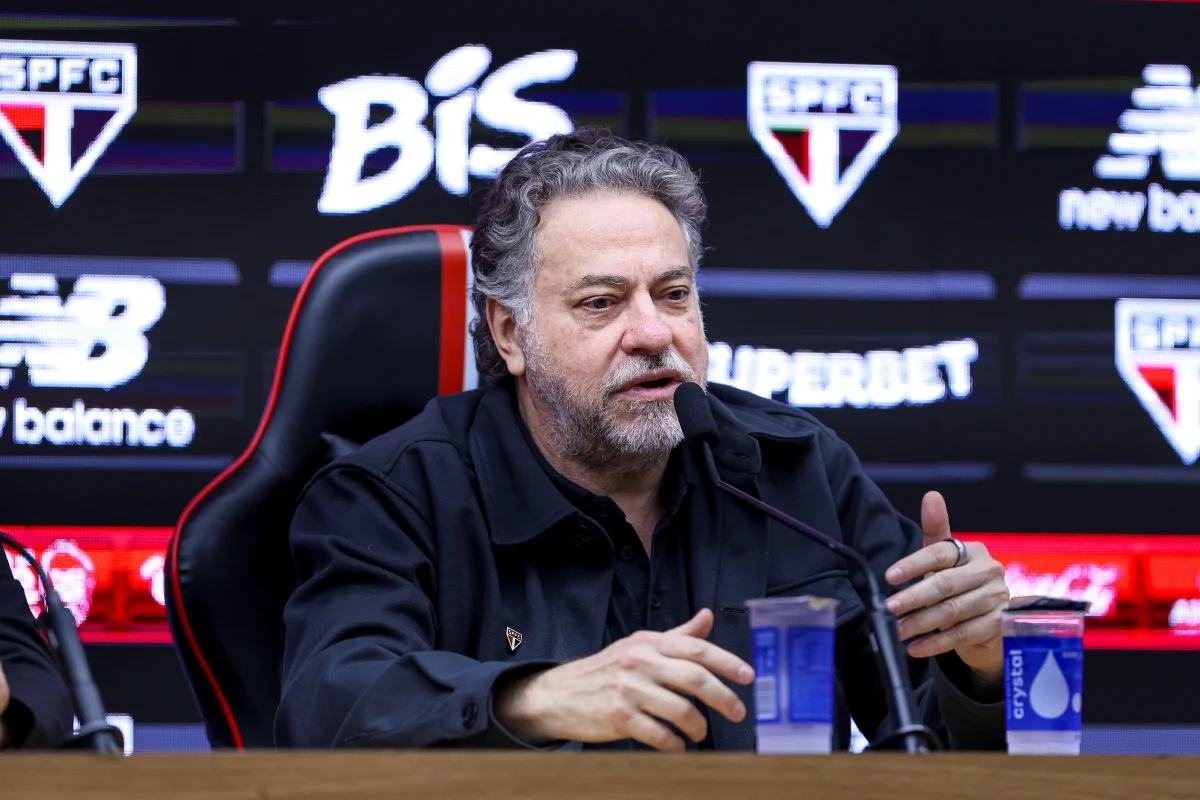 Imagem colorida do presidente do São Paulo