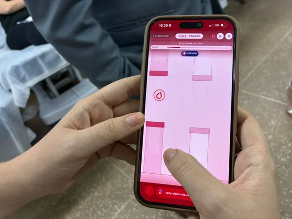 Doador de sangue terá jogo para se entreter antes de procedimento no DF