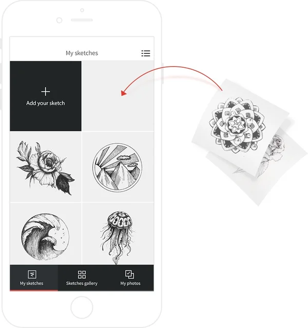 Aplicativo mostra uma prévia de como ficará a tatuagem na pele - destaque galeria Aplicativo mostra uma prévia de como ficará a tatuagem na pele - destaque galeria