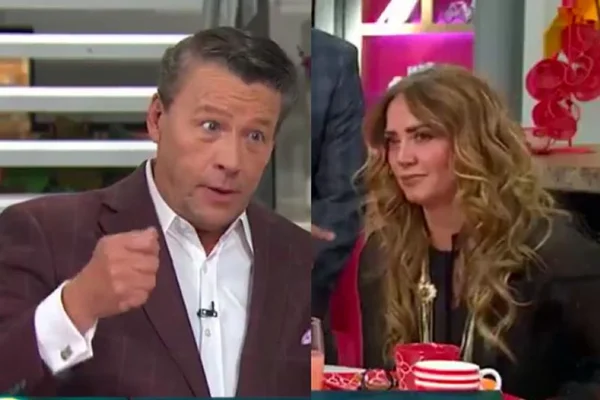 Aldredo Adame e Andrea Legarreta no programa HOY