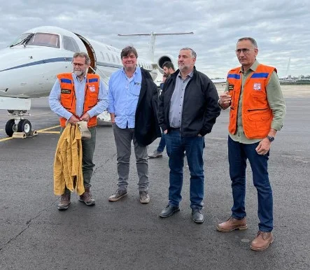 Vídeo: ministros sobrevoam regiões afetadas por ciclone extratropical