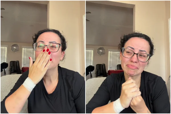 Vídeo da influenciadora Mila Flores relatando as agressões do marido