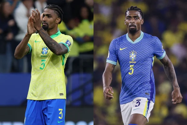 Foto colorida de Alexsandro Ribeiro, zagueiro da Seleção Brasileira - Metrópoles