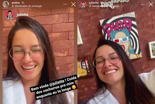 Juliette morando com Anitta no RJ